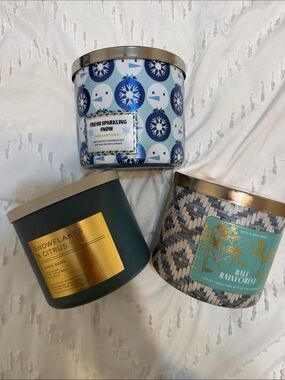 Bath & Body Works 3 wick candle bundle